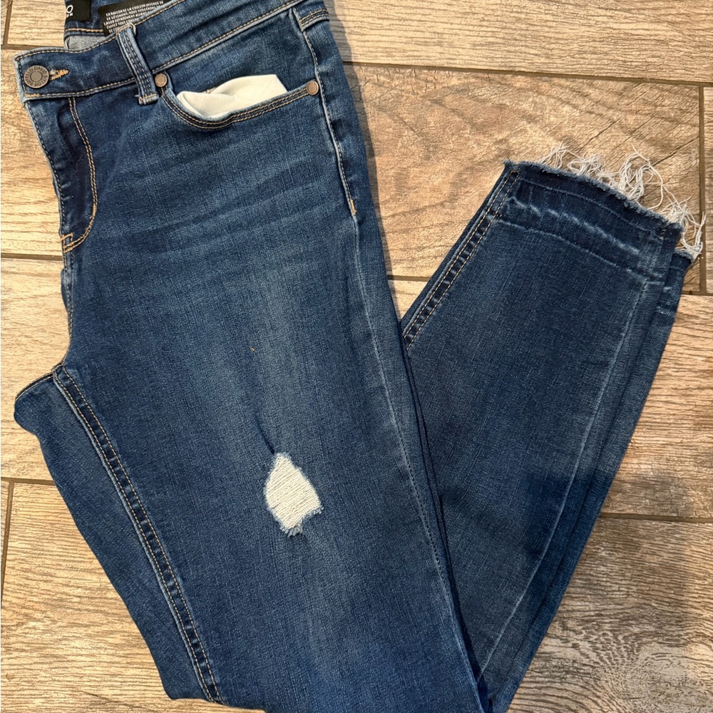 Buffalo David Bitton- Jess Dark Blue Distressed Women's Jeans 8/29